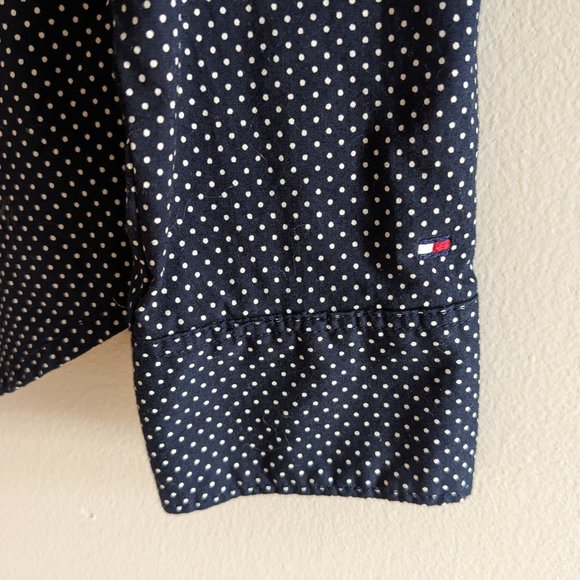 [EUC] TOMMY HILFIGER Ruched collar button-down shirt - Picture 4 of 5